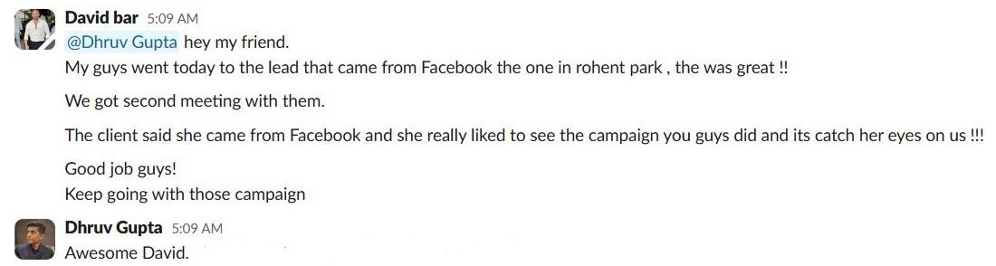 Client text message testimonial 10